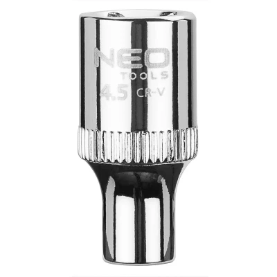 Imagen de NEO TOOLS 08 221 Piezas insertables de llave cubo 1/4Pulgada 3124 4.5 mm Acero cromo vanadio SuperLock