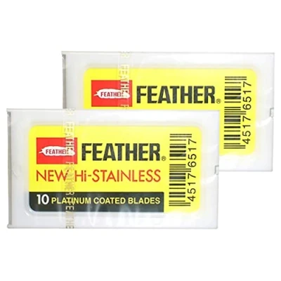 Imagen de Feather New HI Stainless FH 10 2X en paquete de unidades.