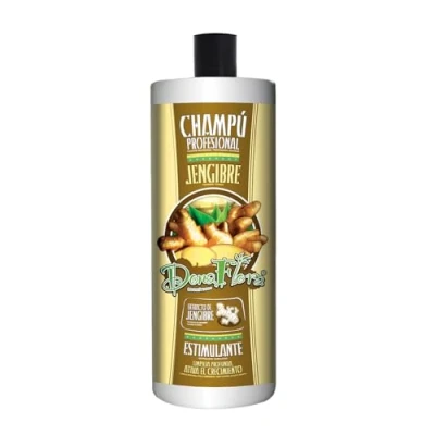 Imagen de Dona Flora Champú Estimulante de Jengibre Fortalece y Estimula el Crecimiento del Cabello Limpieza Profunda Suave Ideal para Debilitado, 1000ml