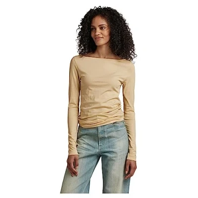 Imagen de G STAR RAW Top Boat Slim para Mujer, Beige (Postbag D22754 D266 1868), S