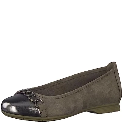 Imagen de Jana 8 22165 41, Zapatos Tipo Ballet Mujer, Gris, 38 EU