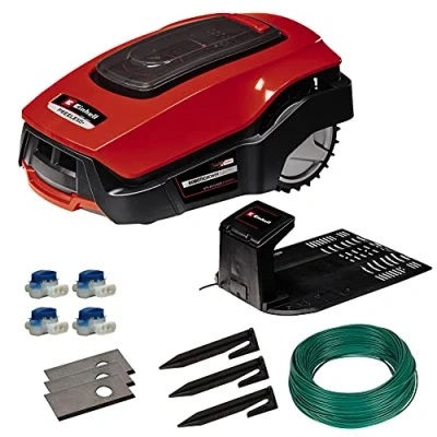 Imagen de Einhell Robot cortacésped FREELEXO 800 LCD BT Solo Power X Change. para céspedes de hasta m², multizona, control Bluetooth, pendientes el 35 %. No incluye batería