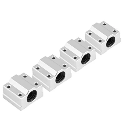 Imagen de 4pcs SCS8UU Rodamiento de bolas movimiento lineal CNC Buje deslizante, Bloque deslizante 8 mm, para impresora 3D