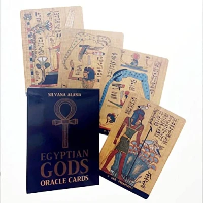 Imagen de Tarjetas de oráculo Dioses egipcios,Egyptian Gods Oracle Cards,Tarot Deck,Funny Game