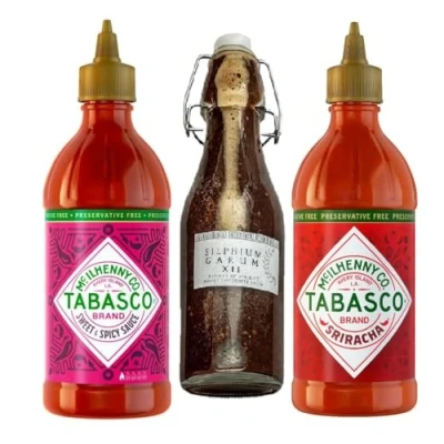 Imagen de TABASCO Sriracha 300 ml y Sweet &amp; Spicy 256 Silphium Garum X con chile mexicano 280