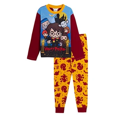 Imagen de Harry Potter Pijama completo para niños y niñas, diseño de Gryffindor, Hogwarts