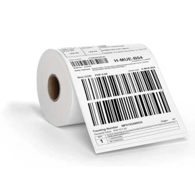 Imagen de MORE FREE 1 rollos (500 etiquetas) etiquetas Térmicas de envío, 4 &quot;x 6&quot;, Rollo impermeables para el transporte,Etiqueta (100 mm x 150 mm) embalaje (500/rollo rollos)
