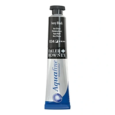 Imagen de Aquafine Pintura al óleo (8 ml), color negro
