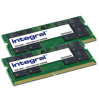 Imagen de Integral Memoria RAM DDR5 32GB (2 x 32GB) 4800MT/s SODIMM Portátil/Notebook/Macbook PC5 38400