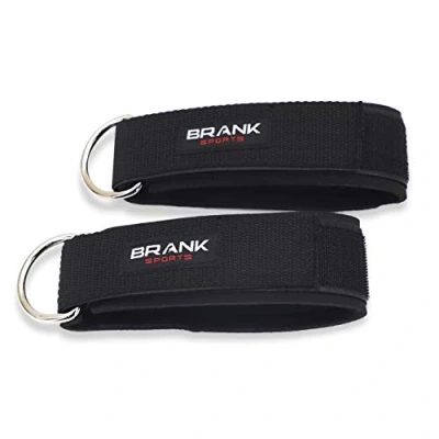 Imagen de BRANK SPORTS Correas De Tobillo para Gomas Elasticas y Cintas Elásticas Musculación Esculpe Fortalece Todo El Cuerpo Gimnasio En Casa Ejercicio