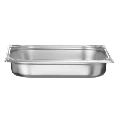 Imagen de HENDI Recipiente GN 2/3, con sólo fondo perforado, contenedor GN, apilable, bordes lisos, resistente a temperaturas de 40 300C, 5,5L, altura: 65mm, acero inoxidable