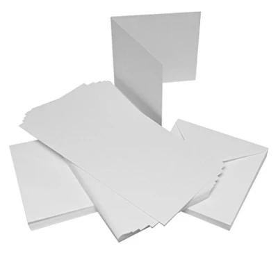 Imagen de Craft UK W101 Tarjeta martillada (50 unidades, 6 x pulgadas), color blanco