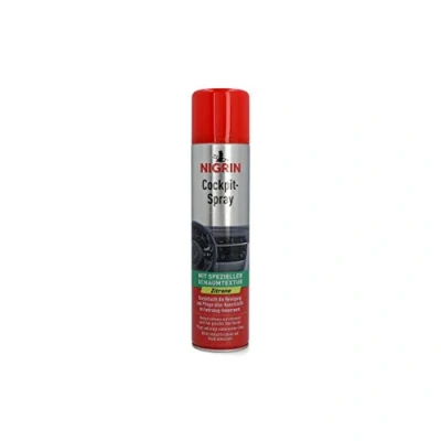 Imagen de Nigrin 20464 spray Limón Auto Interior Limpiador para cabina, tapicería, cuero, interior, salpicadero, aromático Lemon 400 ml