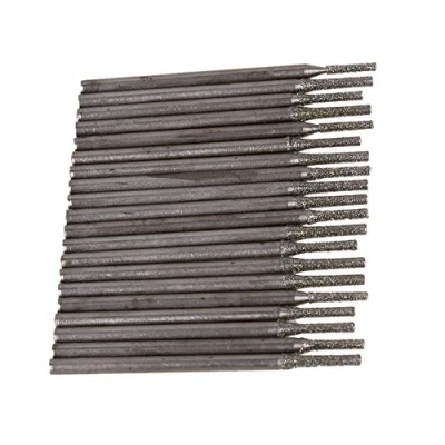 Imagen de BQLZR brocas para agujeros de núcleo galvanizado diamante 1,5 mm plata gemas, Taladro sólidas gemas Herramienta agujero gema paquete 20