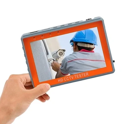 Imagen de Probador de CCTV compatible con cámara analógica 720P/1080P/3mp/4mp/5mp/8MP AHD, TVI, CVI y CVBS, monitor video seguridad pantalla LCD 4,3 pulgadas Salida alimentación DC12V 1A