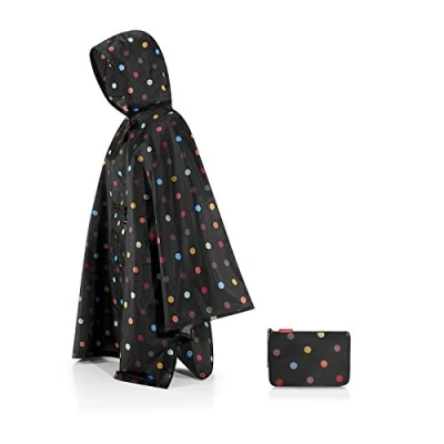 Imagen de Reisenthel Mini Maxi Poncho Dots, Negro (Negro/Lunares), Talla única para Mujer