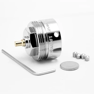 Imagen de BLUMKRAFT Adaptador de radiador Compatible con Danfoss RAVL, 26 mm a M30 x 1,5 para Cabezal termostático Macho