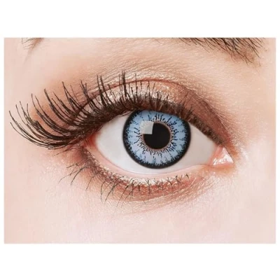 Imagen de aricona Kontaktlinsen Lentes de contacto color azul turquesa sin dioptrías puede utilizarse durante 12 meses, 2 piezas