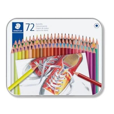 Imagen de STAEDTLER 175M72 ST Lápices de colores con forma hexagonal, Caja 72 variados