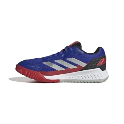 Imagen de adidas Courtquick Mens Padel Shoes, Zapatos Hombre, Lucid Blue/Silver Metallic/Lucid Red, 38 EU