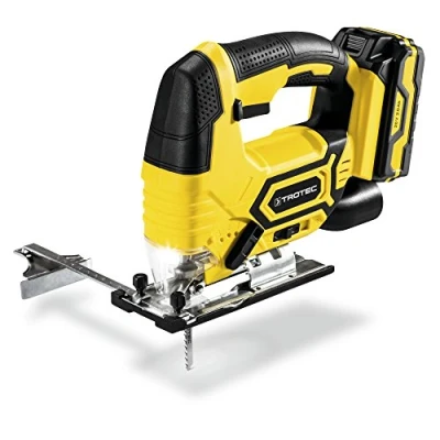 Imagen de TROTEC Sierra Caladora de Batería PJSS 11 20V, Lámpara trabajo LED integrada, múltiple Flexpower 20 V, Cortar.: Madera, Aluminio y Metal, Bricolaje, Artesanías