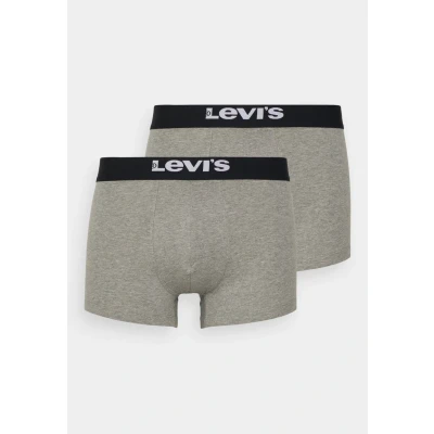 Imagen de Levi&#039;s MEN Solid Basic Trunk 2 PACK Culotte, Hombre, Talla: XL, Middle grey melange