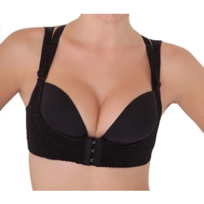 Imagen de Boolavard Sujetador multifunción sin Tirantes con Aros Negro Talla S XXL (X Large, Black)