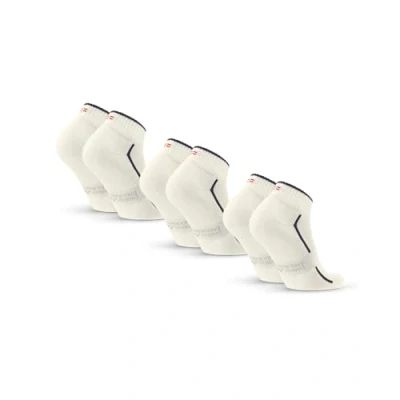 Imagen de DANISH ENDURANCE Calcetines Deporte Hombre y Mujer Tobilleros Algodon, Alcochados, 3 6 Pack Blanco Roto/Azul Marino 43 47