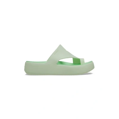 Imagen de Crocs Getaway Platform Toe Loop, Sandalias Mujer, Verde, 41 EU