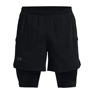 Imagen de Under Armour Launch 5&#039;&#039; 2N1 Corto Hombre Negro S