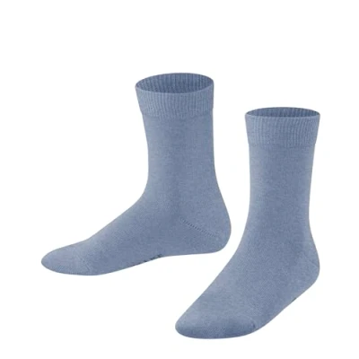 Imagen de FALKE Family K SO algodón sostenible unicolor 1 par, Calcetines Unisex niños, Azul (Light Jeans 6662) nuevo ecológico, 27 30
