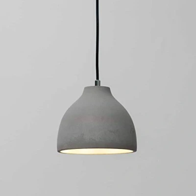 Imagen de Exo Kosilum Lámpara colgante de hormigón, cemento color gris, IP20, clase energética: compatible con A, B, C, D, E, 220 230 V, 50 60 Hz, 1 bombilla W máximo