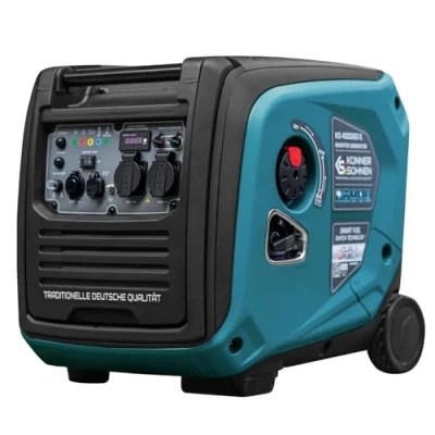 Imagen de generador de gas GLP KS 4000iEG S Könner &amp; Sönen, energía 4000 W, 2 x 16 A (230 V), puertos USB,generador gasolina silencioso, EURO V