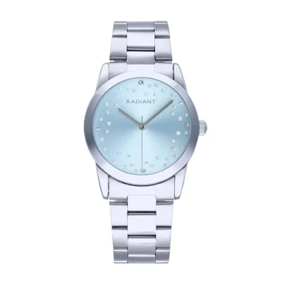 Imagen de Radiant Colección Fiji Reloj analógico de Cuarzo. Pulsera para Mujer. Brazalete con Esfera Plateada y Correa Acero Inoxidable. Tamaño 36mm. 3ATM.