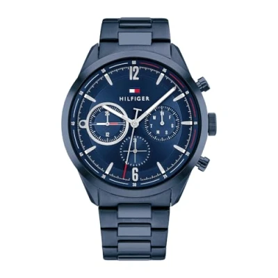 Imagen de Tommy Hilfiger Reloj Analógico de Cuarzo multifunción para hombre con Correa en Acero Inoxidable Azul 1791945