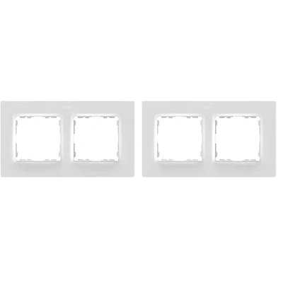 Imagen de Simon Marco de Pared, 2 Elementos, Serie 82 Concept, Compatible con Series Mecanismos 75, 31, y 88, Apto para Interiores, Fácil Montar, Efecto Mate Antihuellas, Color Blanco