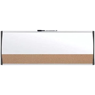 Imagen de Nobo Pizarra Magnética Pequeña con Tablón de Corcho, Marco Curvado para la Pared tu Casa u Oficina, Horizontal o Vertical, 585 x 430 mm, 1903810