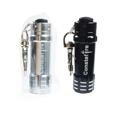 Imagen de Mini Linterna Llavero，2PCS LED de Aluminio para Llavero brillante 3 LED,Linterna Bolsillo EDC, Impermeable, Linternas Interiores, Clase, Camping Senderismo Regalos...