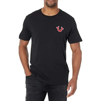 Imagen de True Religion Buddha Logo Short Sleeve tee Camiseta, Black, Large para Hombre