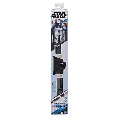 Imagen de Star Wars Lightsaber Forge Darksaber Juguete Sable de luz Negro electrónico Extensible para Juego rol Personalizable