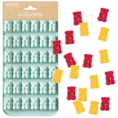 Imagen de ScrapCooking 6733 Molde de silicona para repostería (apto horno y congelador), color verde