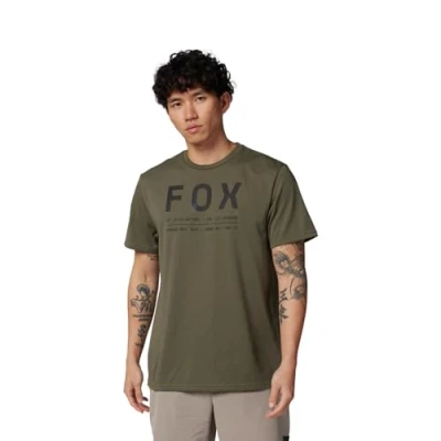 Imagen de Fox Racing Camiseta Non Stop SS Tech Moda, Verde Oliva, S para Hombre