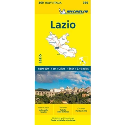 Imagen de Plano Lazio (11360): Straßen und Tourismuskarte 1:200.000 (MAPA LOCAL)