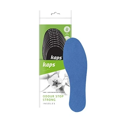 Imagen de Kaps Odour Stop Strong Plantillas Zapatos Absorbe Olores con Carbón Activado, Eliminan el Mal Olor, Recortables a Medida, Todas las Tallas