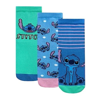 Imagen de Disney Pack de 3 calcetines Lilo y Stitch para niñas Paquete pares algodón Multicolor 37 40