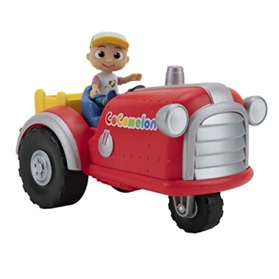 Imagen de Cocomelon: Tractor Musical CoComelon Multicolor con Figura de JJ y sonidos la granja (Bandai WT0038)