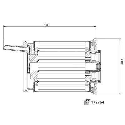 Imagen de FEBI BILSTEIN 172764 Filtro Combustible Cartucho filtrante con junta anular AUDI: A6 C7 Avant, Q7, Berlina, VOLKSWAGEN: Touareg III