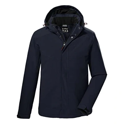 Imagen de Killtec Men&#039;s Chaqueta outdoor/chaqueta funcional con capucha cremallera KOW 148 MN JCKT, dark navy, S, 38920 000