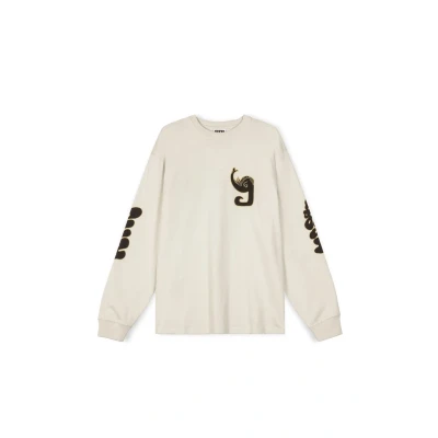 Imagen de Grimey manga Tusker Temple FW23 Camiseta de larga, Hombre, Talla: Large, Blanco