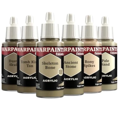 Imagen de The Army Painter, Warpaints Fanatic Flexible Triad: Light Neutrals 6 x 18 ml Pinturas Acrilicas, neutros claros Pintura Miniatura para D&amp;D miniatures &amp; Warhammer Figuras